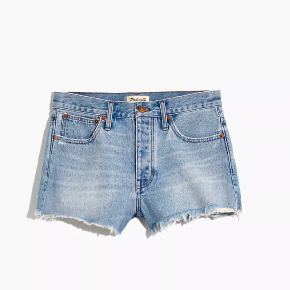 NWT Madewell Relaxed Denim Shorts in Cedarcroft Wash Size 33